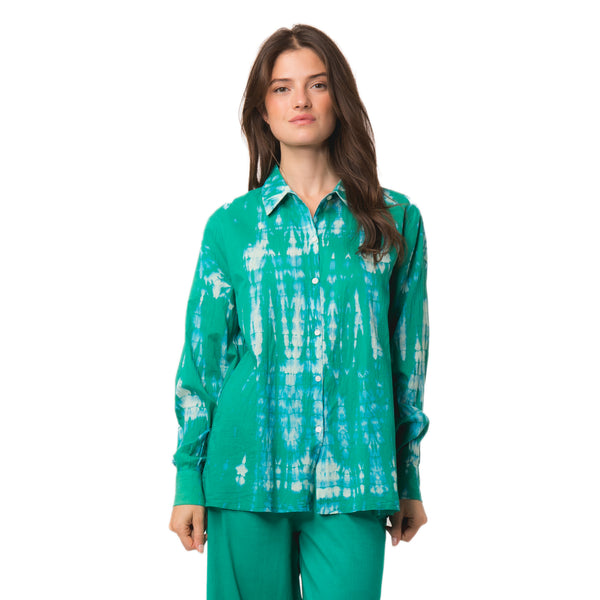 Zen Ethic Chemise Alka Tie & Dye 100% Coton - Vert