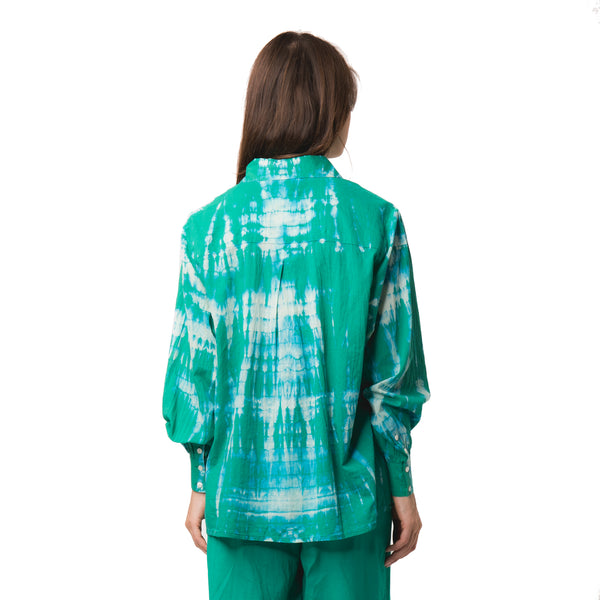 Zen Ethic Chemise Alka Tie & Dye 100% Coton - Vert