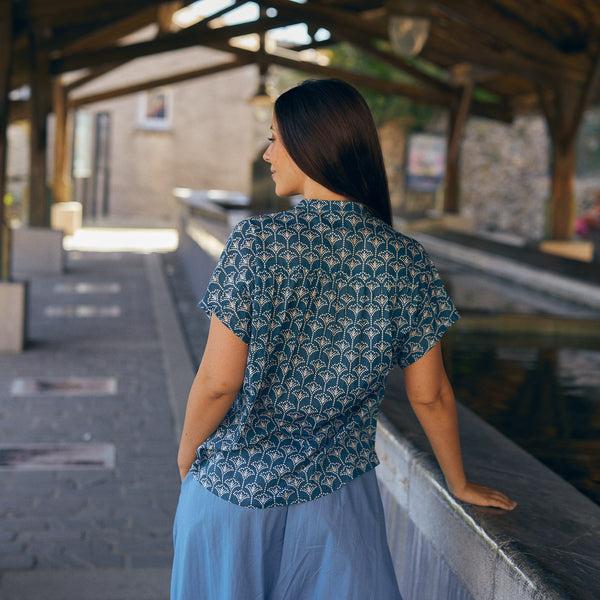 Zen Ethic Chemise Azale Morgiou 100% Coton - Bleu