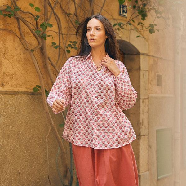 Zen Ethic Chemise Cerise Gigaro - 100% Coton BIO - Rose