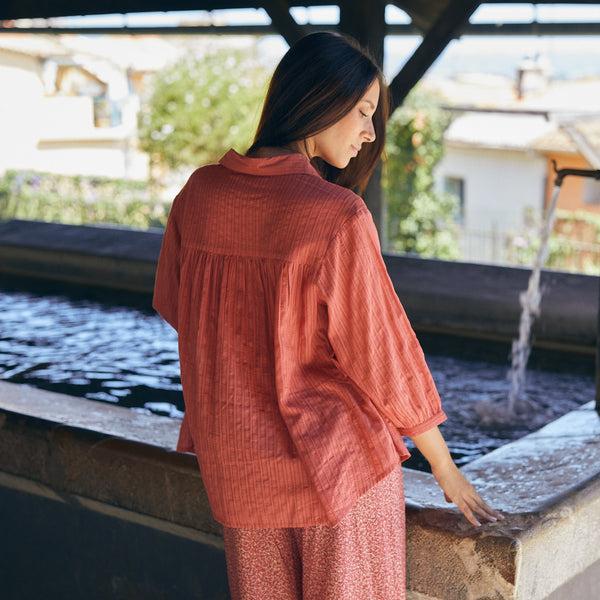 Zen Ethic Chemise Cerise Unie - Rose Fraise