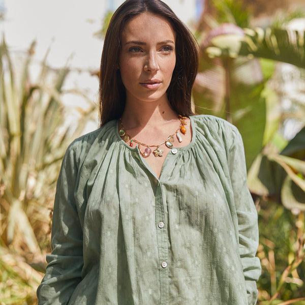 Zen Ethic Chemise Chloe 100% Coton - Vert