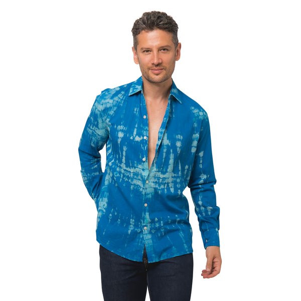Zen Ethic Chemise Homme Tie & Dye100% Coton - Bleu