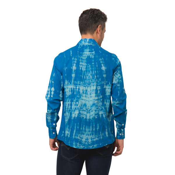 Zen Ethic Chemise Homme Tie & Dye100% Coton - Bleu
