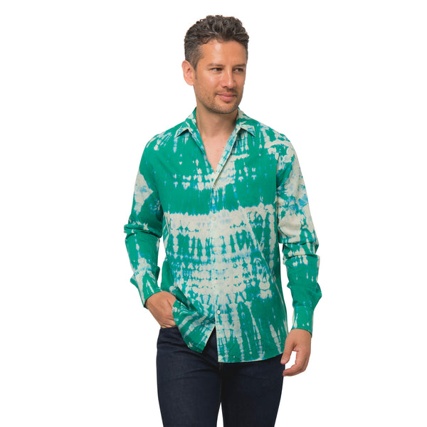 Zen Ethic Chemise Homme Tie & Dye100% Coton - Vert