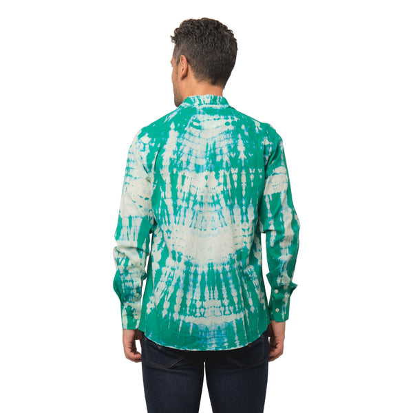 Zen Ethic Chemise Homme Tie & Dye100% Coton - Vert