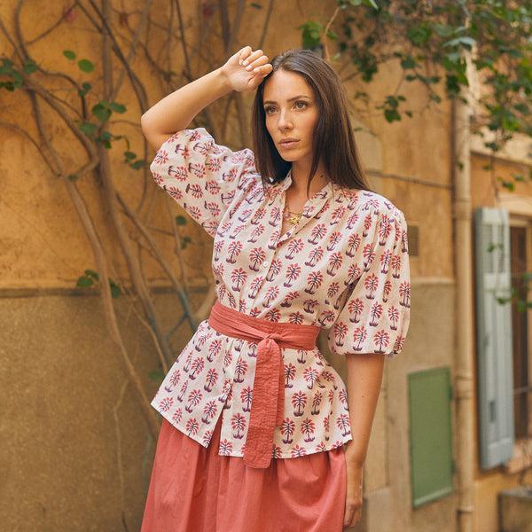 Zen Ethic Chemise Maud Olbia 100% Coton BIO - Rose