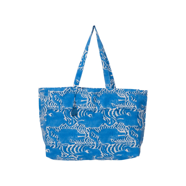 Zen Ethic Grand Sac Tiger 100% Coton Bio - Bleu