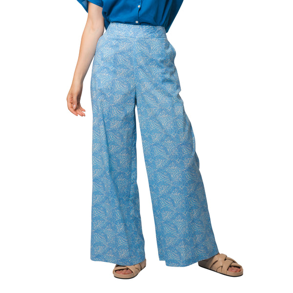 Zen Ethic Pantalon Leana Iranja 100% Coton - Bleu