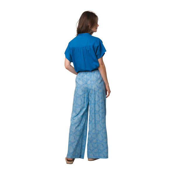 Zen Ethic Pantalon Leana Iranja 100% Coton - Bleu
