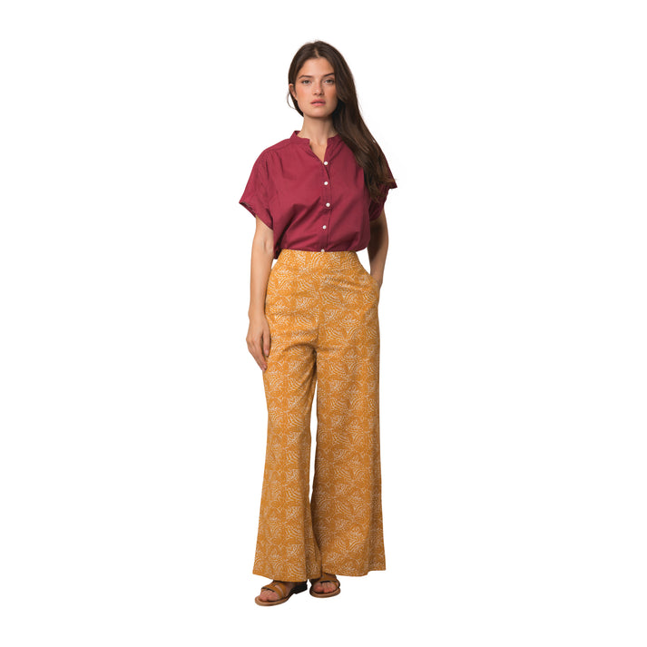 zen ethic Pantalon Leana Iranja 100% Coton - Orange