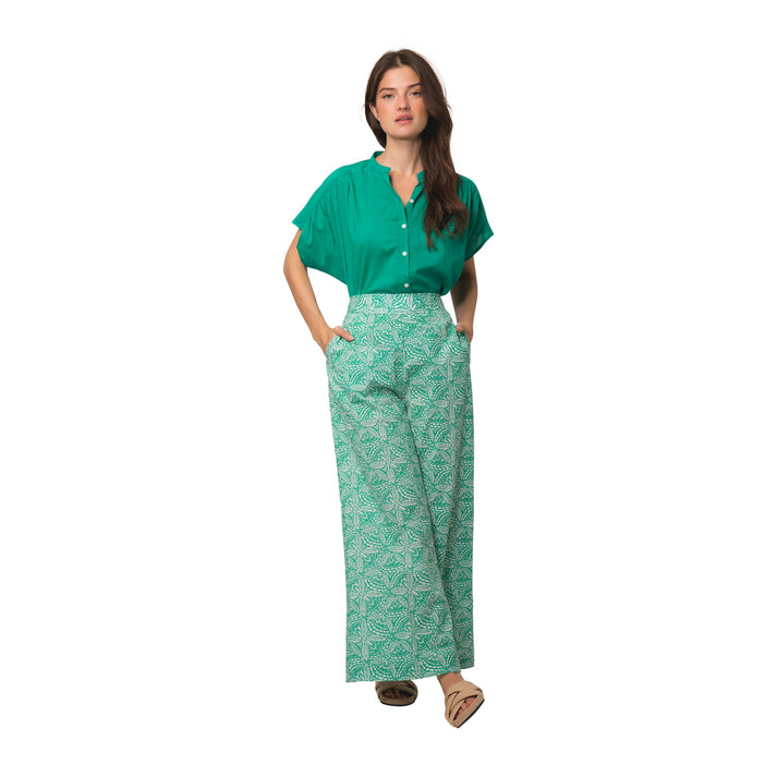 zen ethic Pantalon Leana Iranja 100% Coton - vert