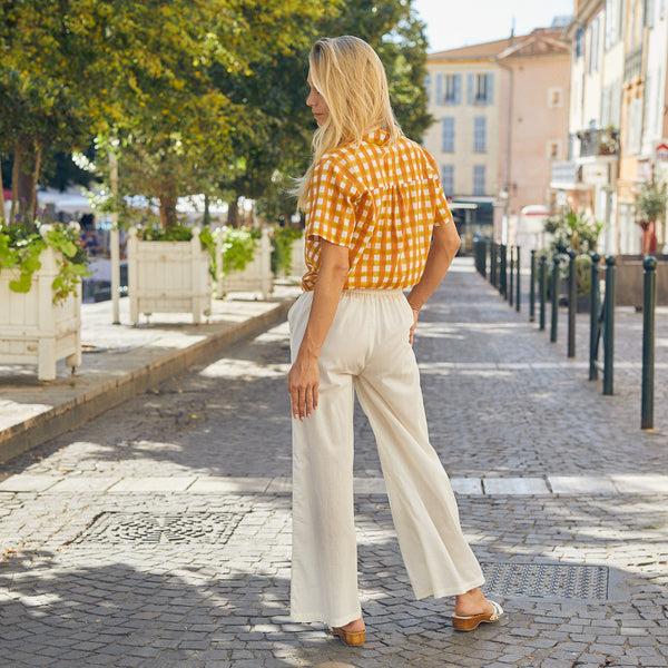Zen Ethic Pantalon Leana Uni 100% Coton - Ecru