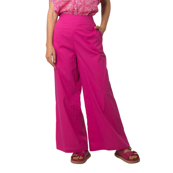 Zen Ethic Pantalon Leana Uni 100% Coton - Rose