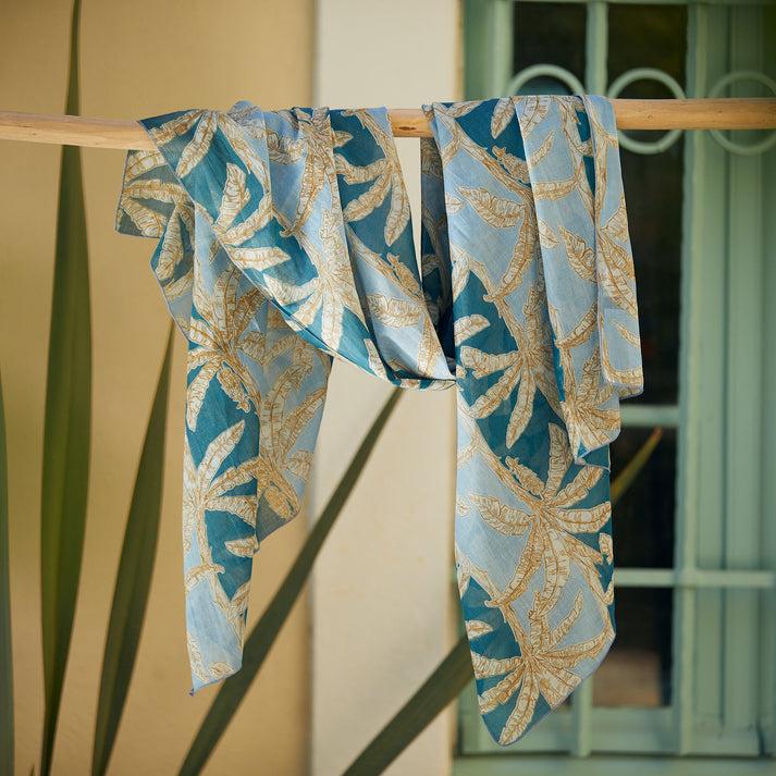 zen ethic Pareo Mejean 100% Coton - Blue