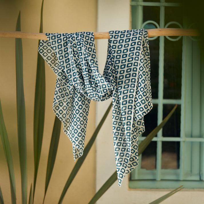 zen ethic Pareo Sarong Frioul 100% Coton - Bleu