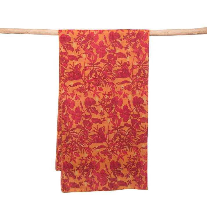 zen ethic Pareo Sarong Lokobe 100% Cotton - Orange
