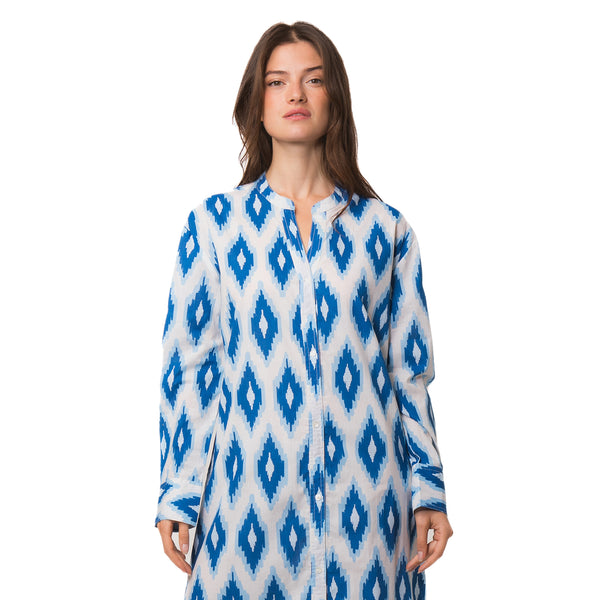 Zen Ethic Robe Alice Komba 100% Coton - Bleu