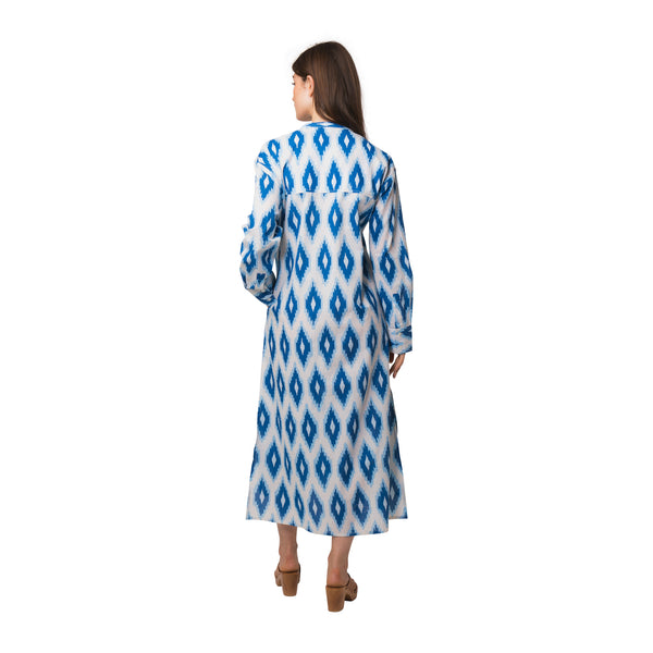 Zen Ethic Robe Alice Komba 100% Coton - Bleu