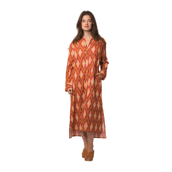 Zen Ethic Robe Alice Komba 100% Coton - Orange