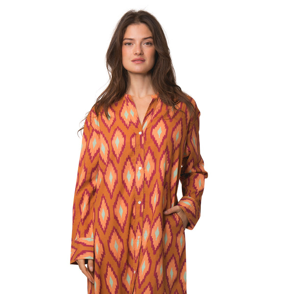 Zen Ethic Robe Alice Komba 100% Coton - Orange
