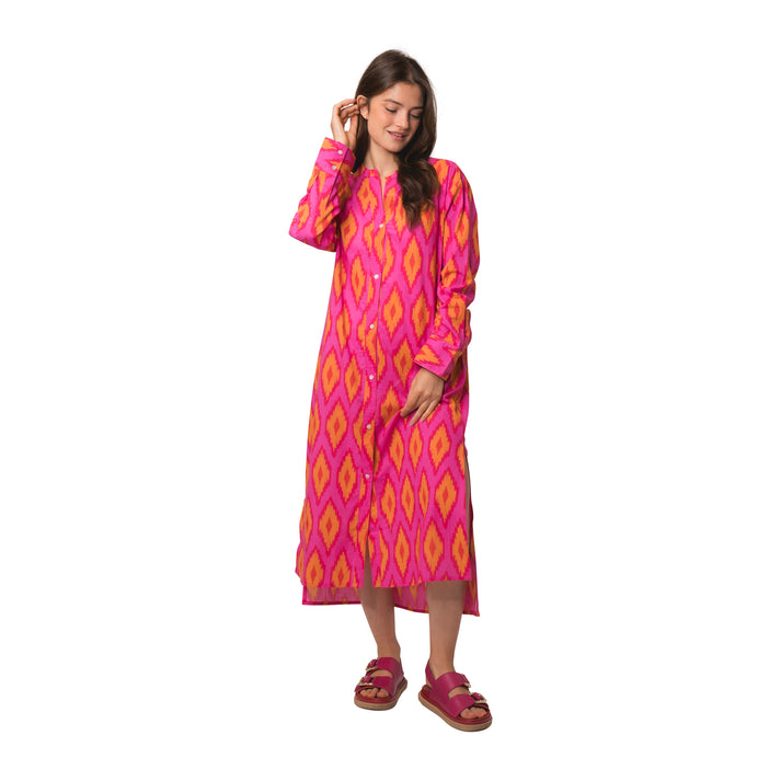 zen ethic Robe Alice Komba 100% Coton - rose