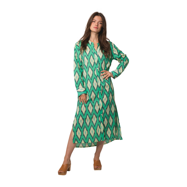 Zen Ethic Robe Alice Komba 100% Coton - Vert