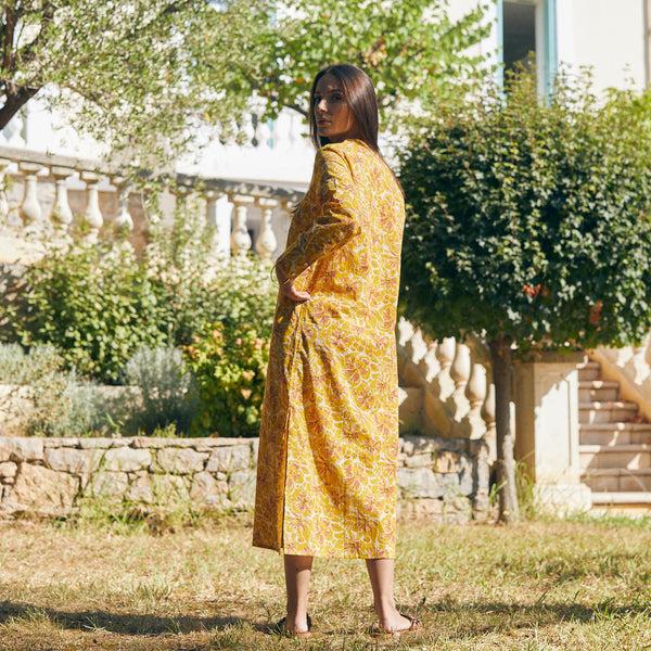 Zen Ethic Robe Alice Paloma 100% Coton - Jaune Orange