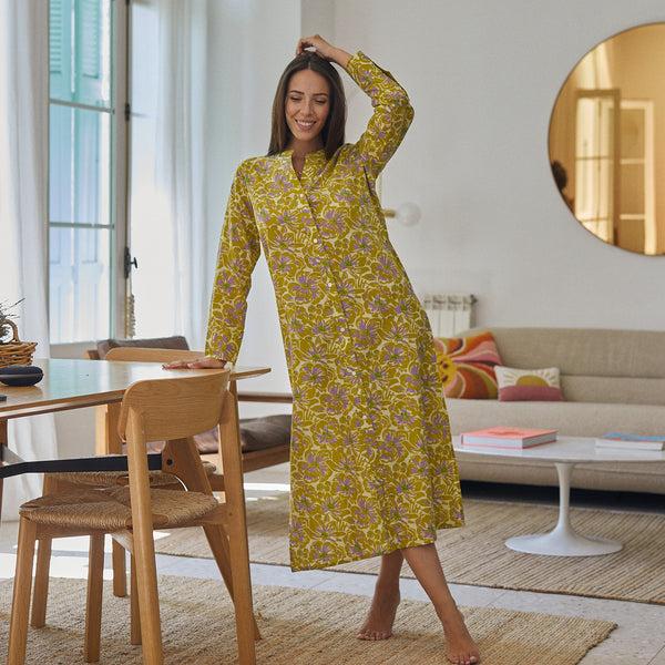 Zen Ethic Robe Alice Paloma 100% Coton - Vert