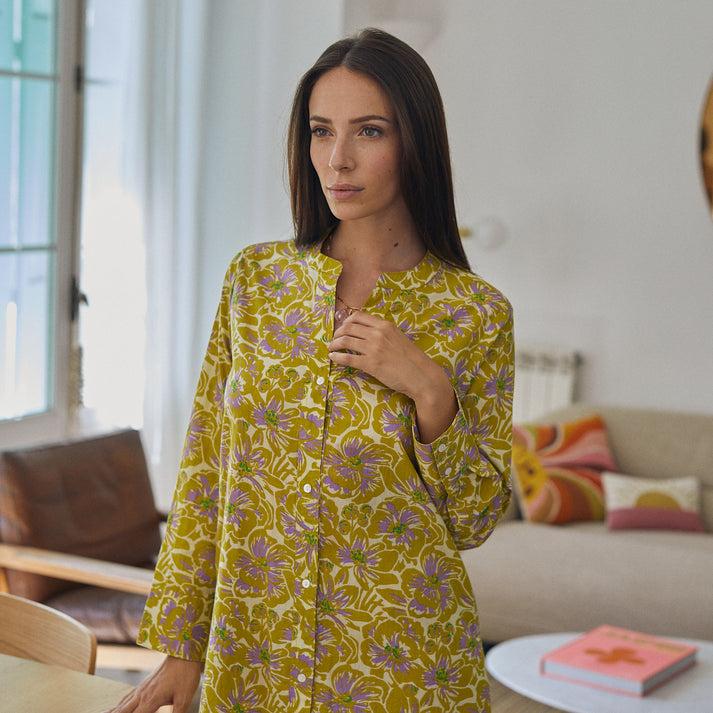 zen ethic Robe Alice Paloma 100% Coton - vert