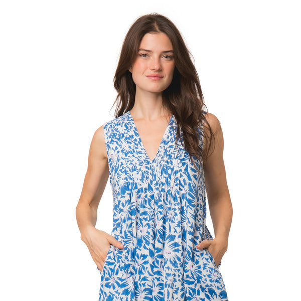 Zen Ethic Robe Amy Lily 100% Coton Bio - Bleu