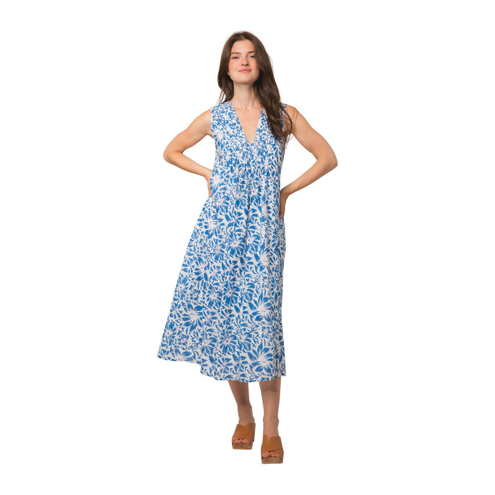 zen ethic Robe Amy Lily 100% Coton bio - Bleu