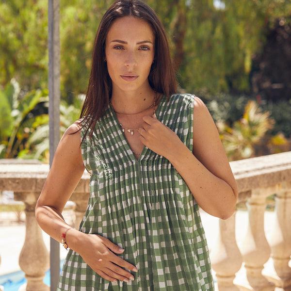 Zen Ethic Robe Amy Prado 100% Coton BIO - Vert