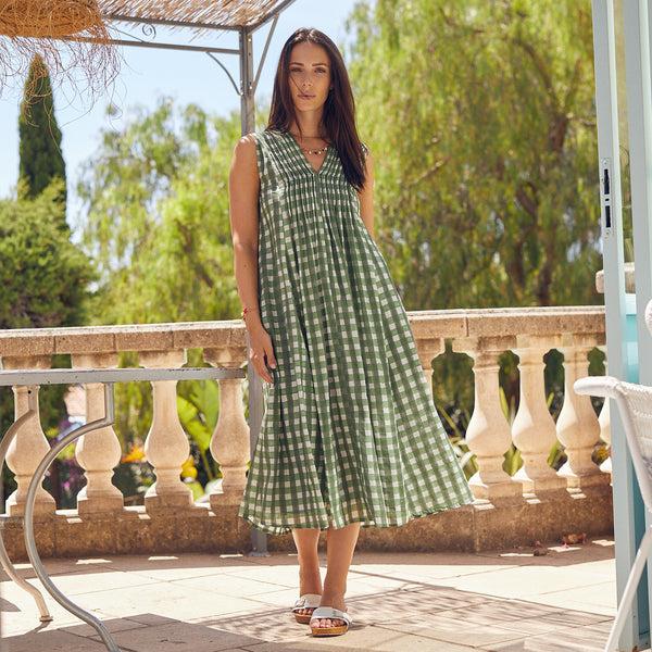 Zen Ethic Robe Amy Prado 100% Coton BIO - Vert