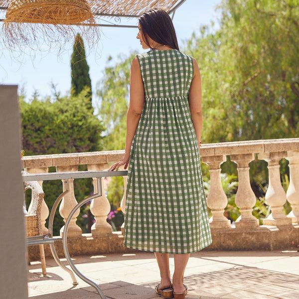 Zen Ethic Robe Amy Prado 100% Coton BIO - Vert