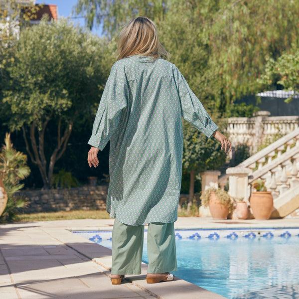 Zen Ethic Robe Anna Cigale 100% Coton - Vert