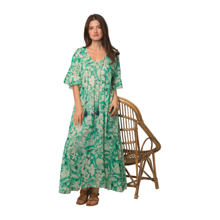 zen ethic Robe Elsa Lokobe 100% Coton - vert