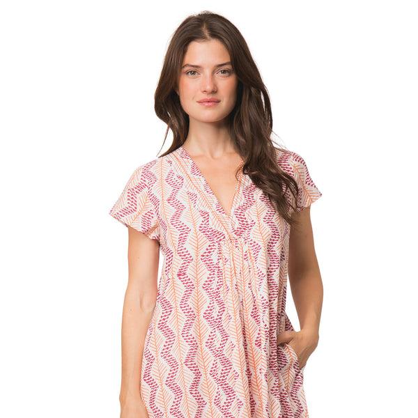 Zen Ethic Robe Iris Zanzibar 100% Coton Bio - Orange