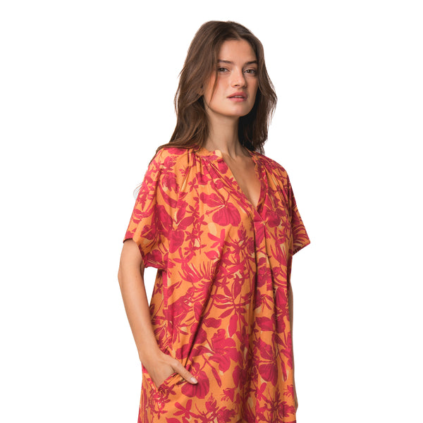 Zen Ethic Robe Jade Lokobe 100% Coton - Orange