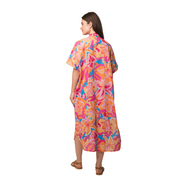 Zen Ethic Robe Kate Andilana 100% Coton - Rose