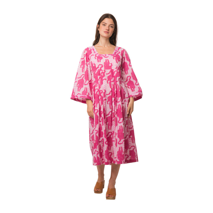 zen ethic Robe Laura Tiger 100% Coton bio - rose