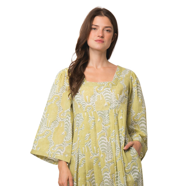 Zen Ethic Robe Laura Tiger 100% Coton Bio - Vert