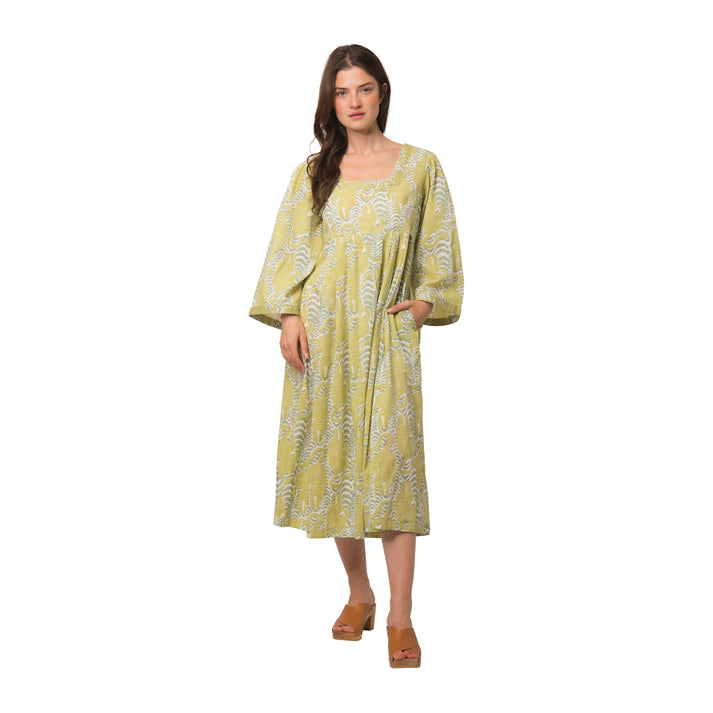 zen ethic Robe Laura Tiger 100% Coton bio - vert