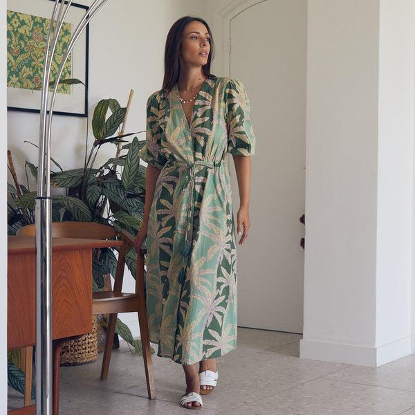 Zen Ethic Robe Lily Mejean 100% Coton - Vert