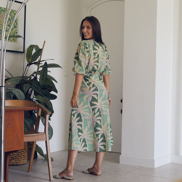 Zen Ethic Robe Lily Mejean 100% Coton - Vert