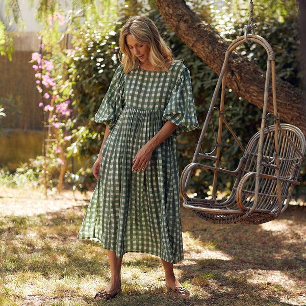 Zen Ethic Robe Lorette Prado 100% Coton BIO - Vert