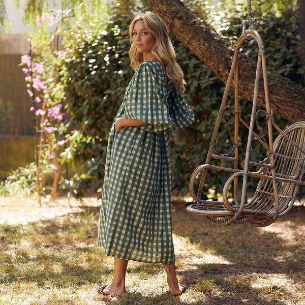 Zen Ethic Robe Lorette Prado 100% Coton BIO - Vert