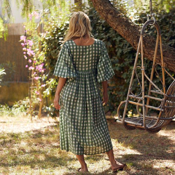 Zen Ethic Robe Lorette Prado 100% Coton BIO - Vert