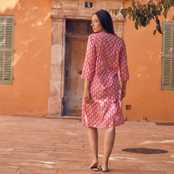 Zen Ethic Robe Louisa La Baume 100% Coton BIO - Rose