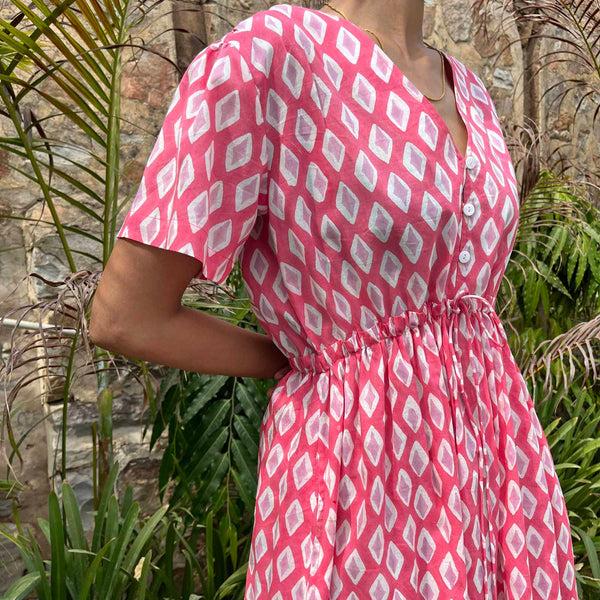Zen Ethic Robe Macha La Baume 100% Coton Bio - Rose